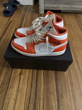 Nike Air Jordan 1 High Orange White Men’s Sneakers